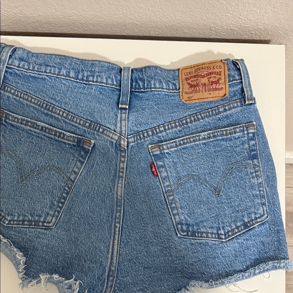 Levi's Pants - Levi's 501 Blue Distressed Jean Shorts